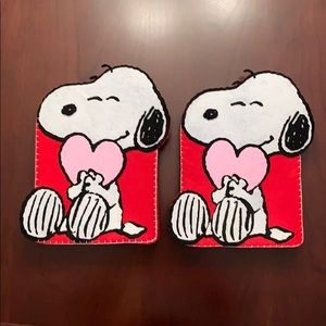 Pottery Barn Kids Snoopy Valentine’s Chair Backer